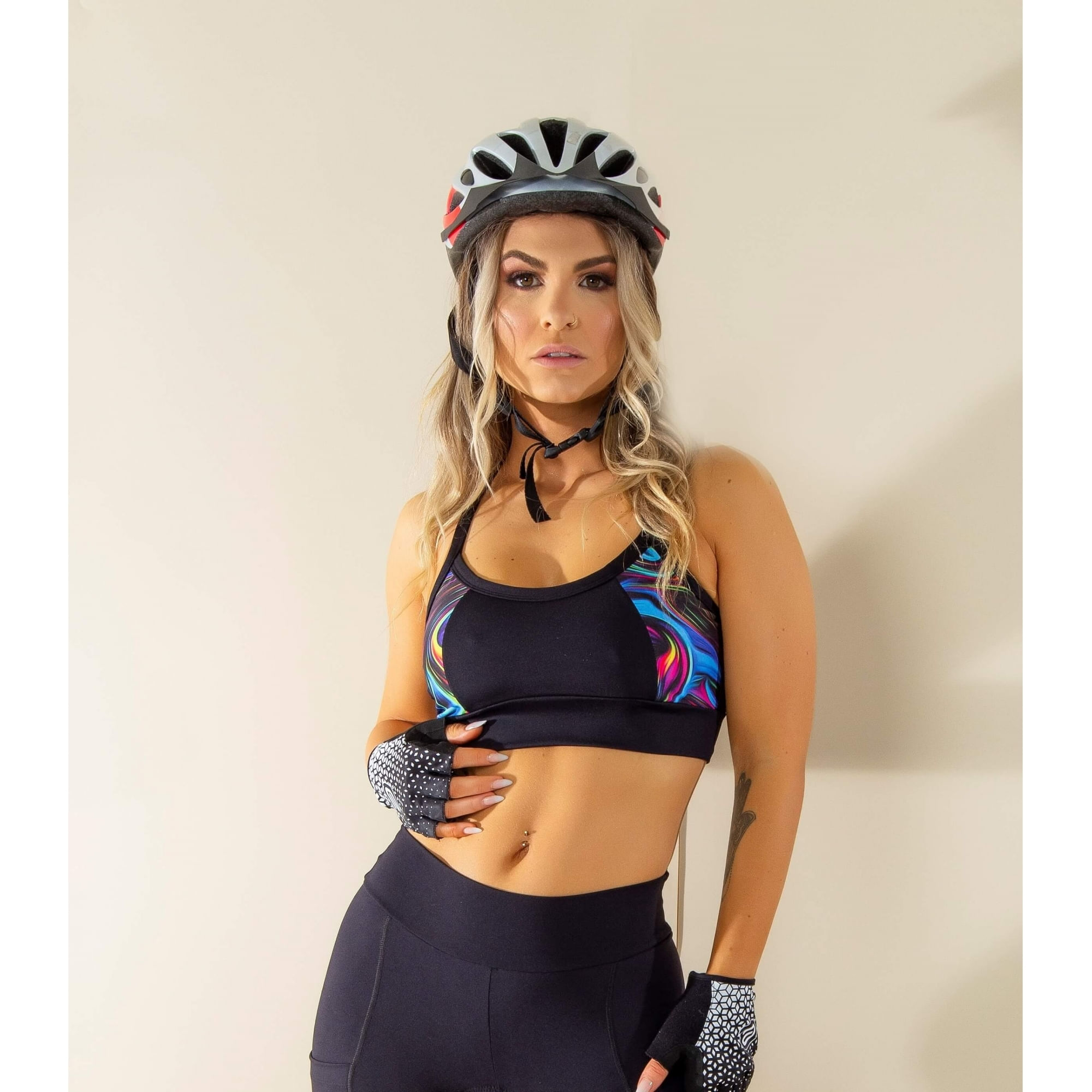 Top Fitness For Cycle Feminino Alças Cruzadas